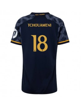 Real Madrid Aurelien Tchouameni #18 Auswärtstrikot für Frauen 2023-24 Kurzarm